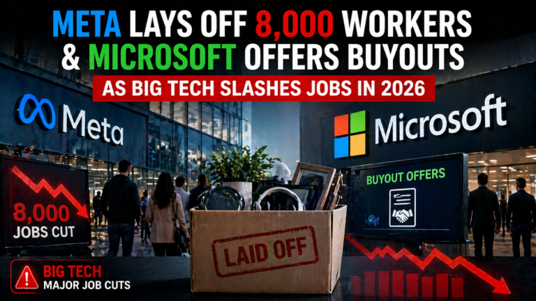 Meta layoffs 2026 and Microsoft buyouts 2026 impact on Big Tech workforce