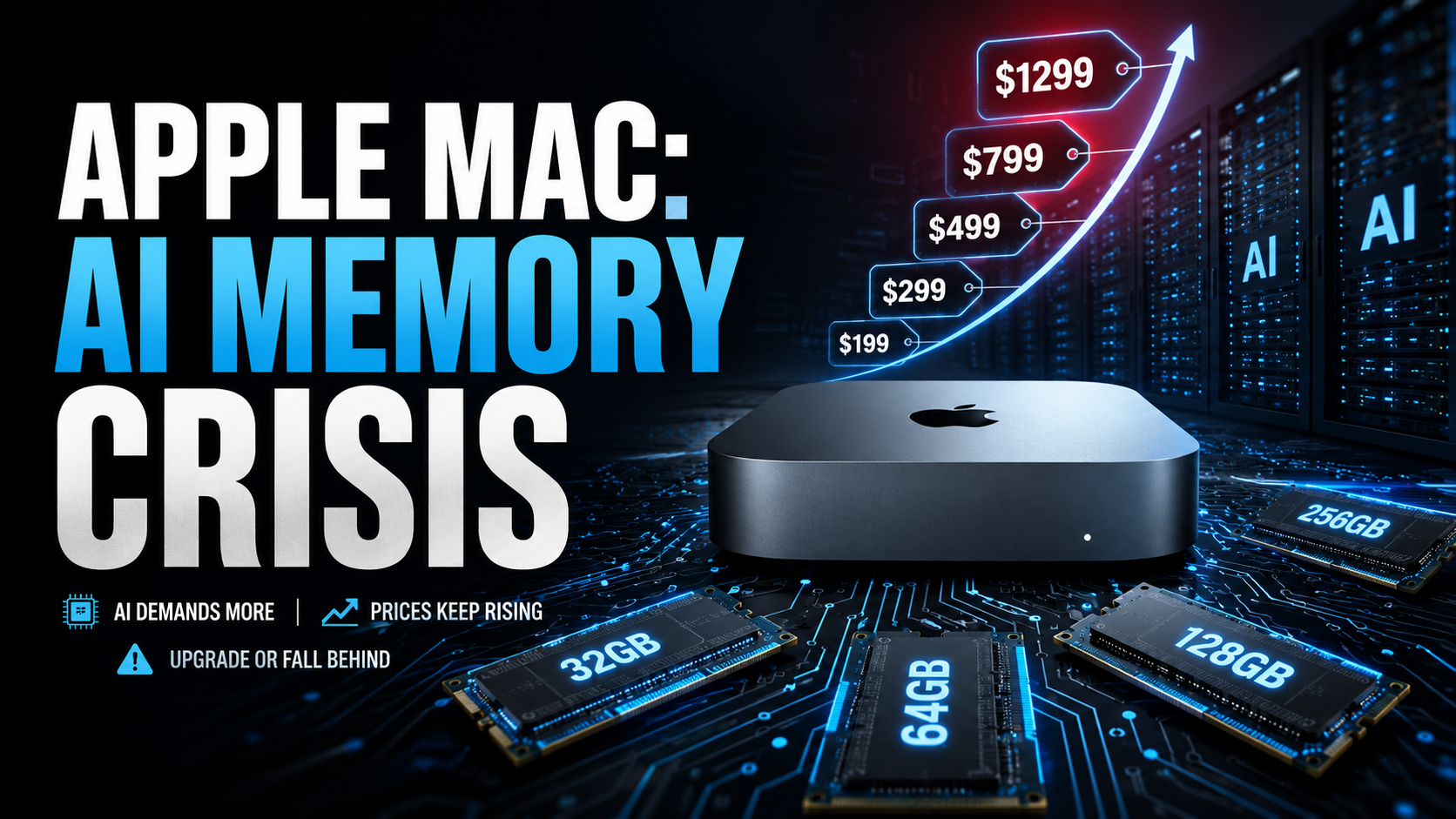 Apple Mac Mini price hike 2026 AI memory shortage