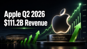Apple Q2 2026 record earnings $111.2 billion revenue