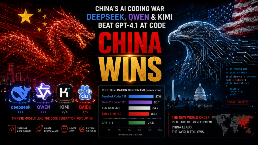 Chinese AI labs DeepSeek Qwen Kimi beat GPT-4.1 coding benchmark 2026