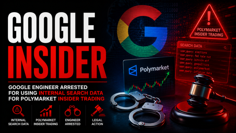 Google engineer arrested Polymarket insider trading internal search data 2026