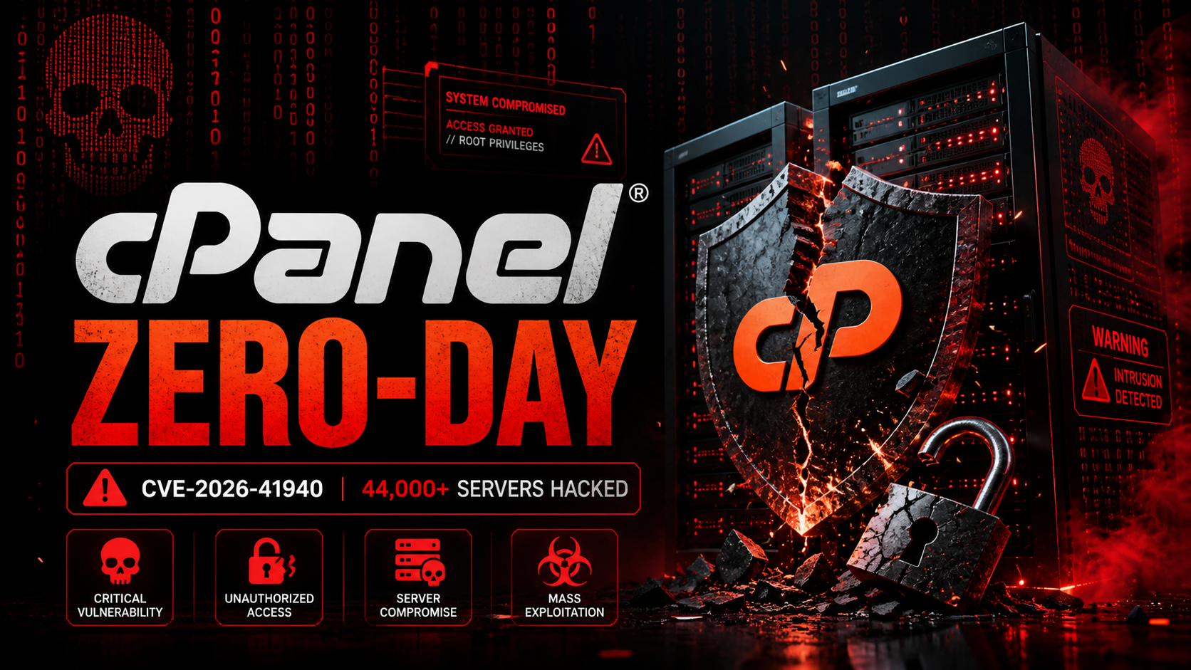 cPanel zero-day CVE-2026-41940 server vulnerability