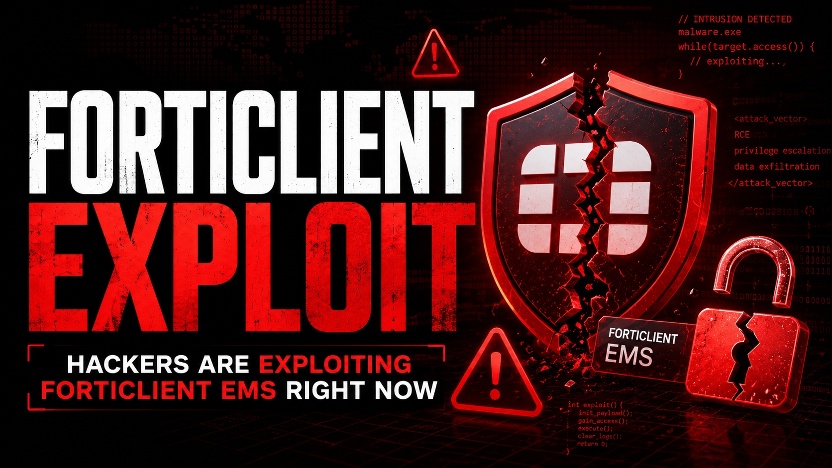 FortiClient EMS CVE-2026-35616 critical RCE vulnerability exploit
