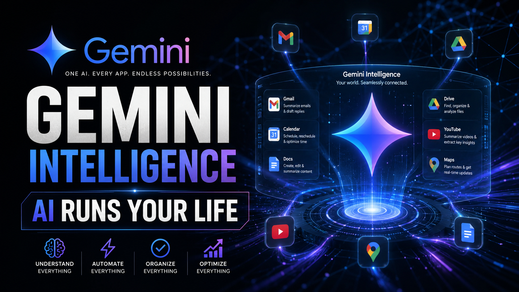 Gemini Intelligence Google cross-app AI that runs your life 2026