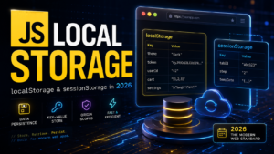 JavaScript localStorage sessionStorage complete guide 2026