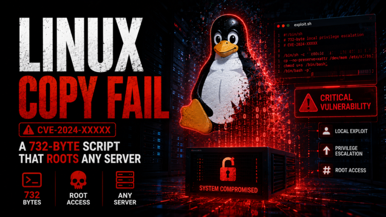 Linux Copy Fail CVE-2026-31431 privilege escalation zero-day