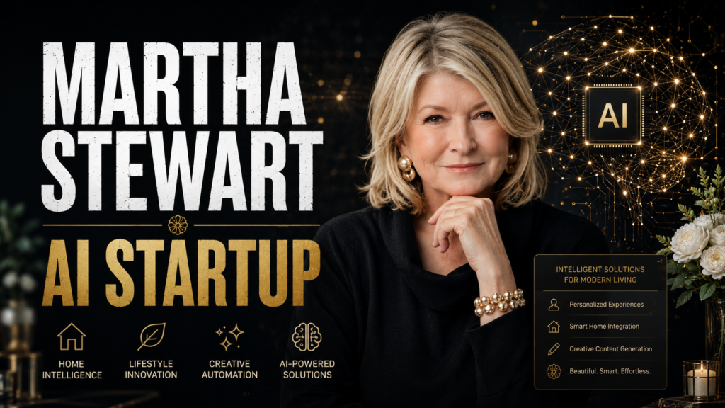 Martha Stewart AI startup launch 2026