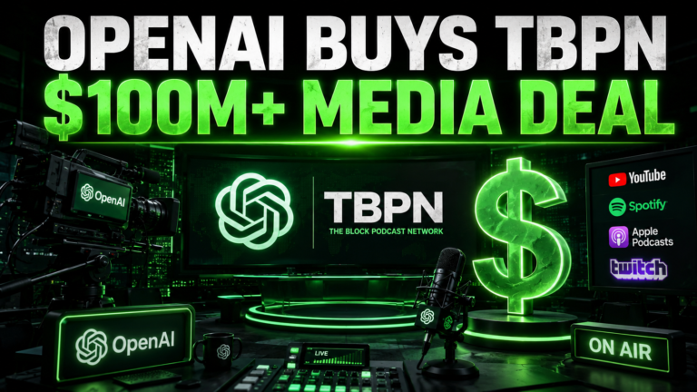 OpenAI buys TBPN TV network $100M media deal 2026 acquisition
