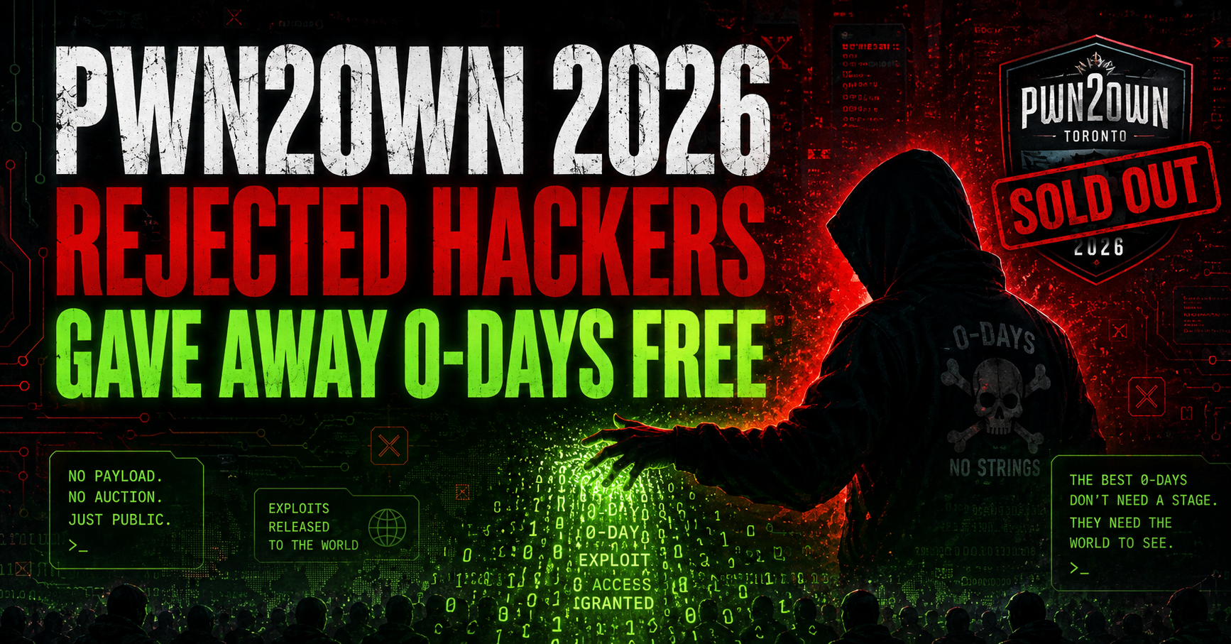 Pwn2Own 2026 rejected hackers gave away zero-day exploits for free