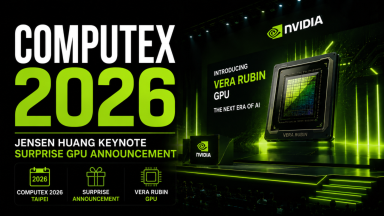 Jensen Huang Computex 2026 Vera Rubin GPU surprise product announcement