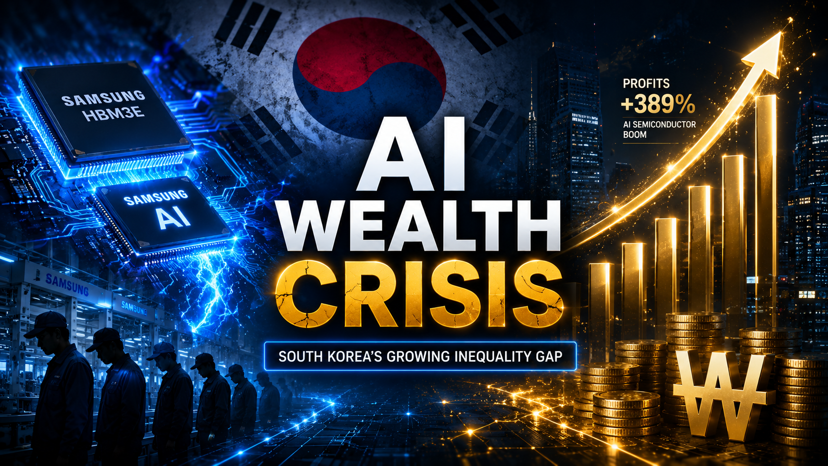 South Korea AI wealth crisis Samsung strike Deputy PM warning inequality 2026