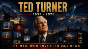 Ted Turner dies at 87 CNN founder original tech disruptor 24/7 news 2026