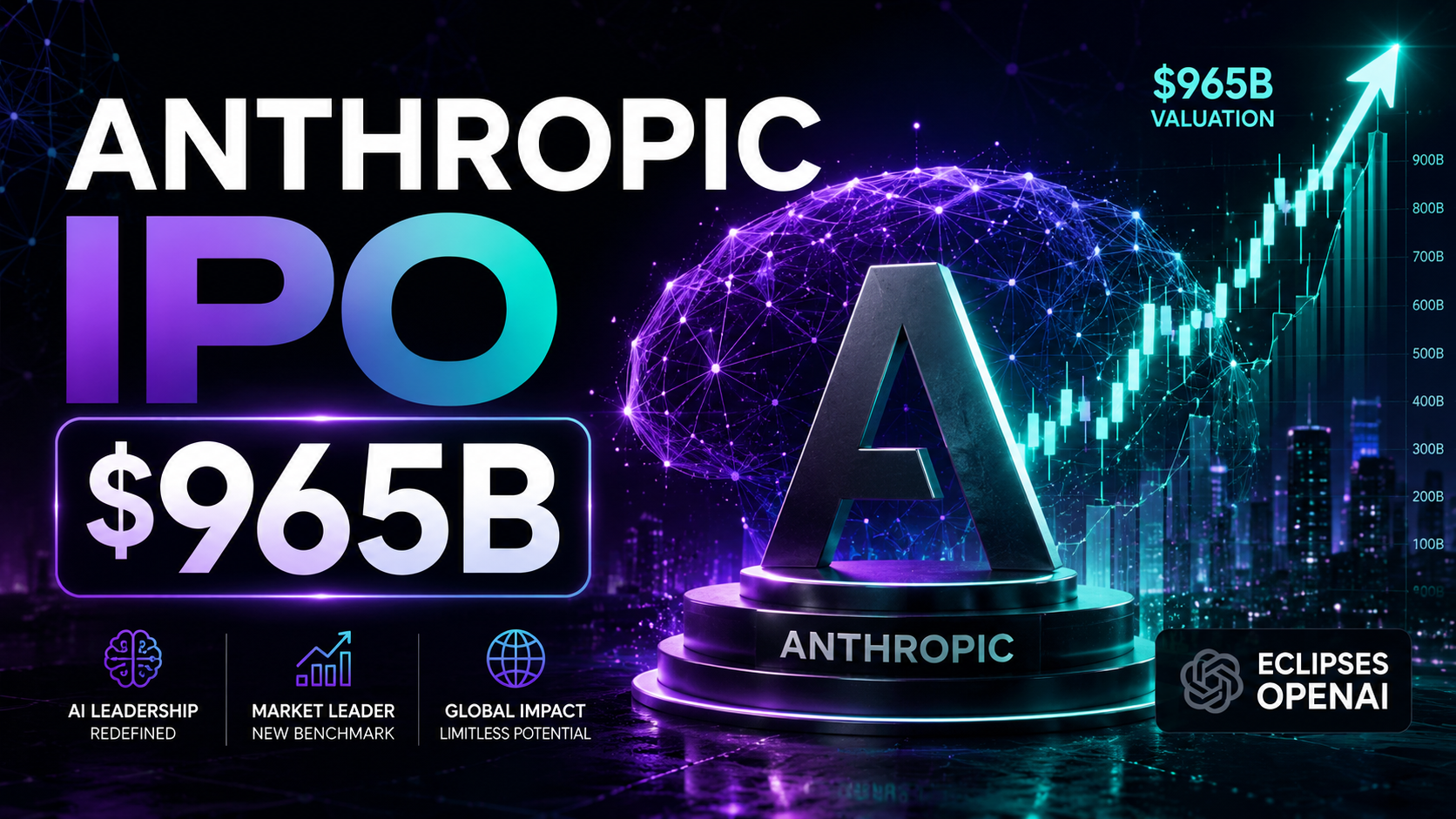 Anthropic IPO 2026 $965 billion valuation eclipses OpenAI biggest AI IPO