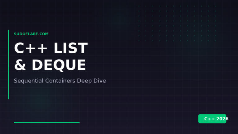 C++ list deque doubly-linked list double-ended queue tutorial