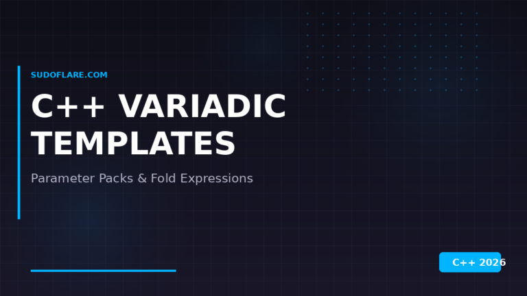 C++ Variadic Templates parameter packs fold expressions tutorial
