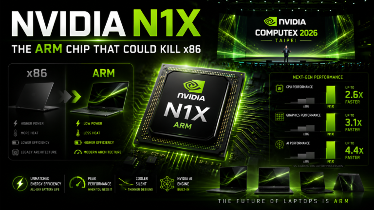 Nvidia N1X ARM chip Computex 2026 laptop processor that could kill x86
