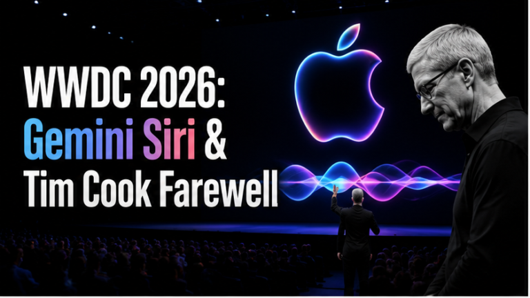 Apple WWDC 2026 Gemini Siri iOS 27 Tim Cook farewell keynote